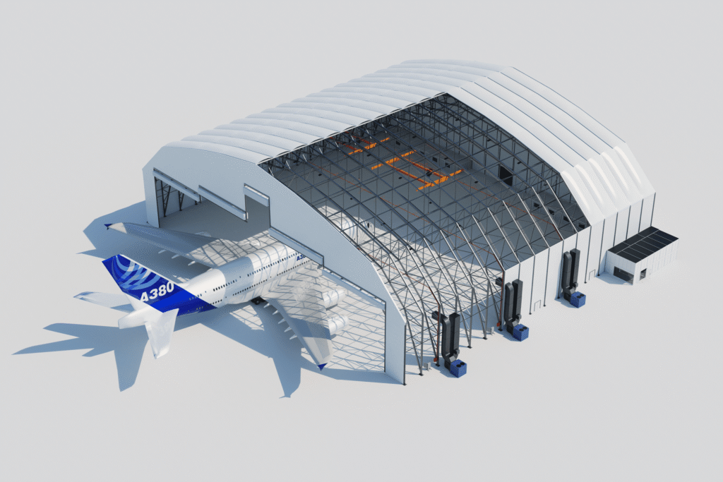 cross section view of the new Nigeria MRO facility